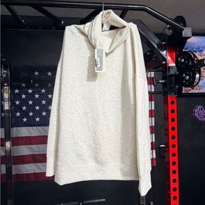 Cozy Cream Hooded Pullover Sweatshirt